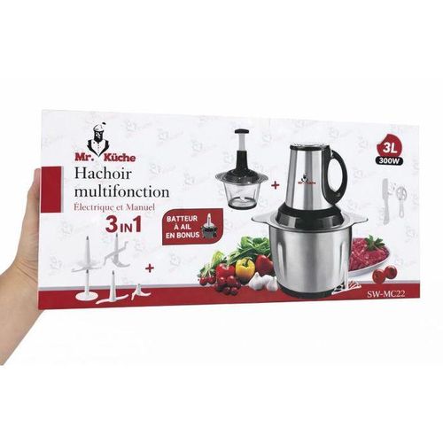product_image_name-Generic-MR KUCHE Hachoir Multifonction Électrique et Manuel – Mr. Küche-1
