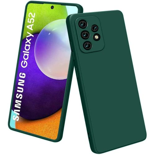 product_image_name-Case-Coque silicone pour Samsung Galaxy A52 5g vert-1