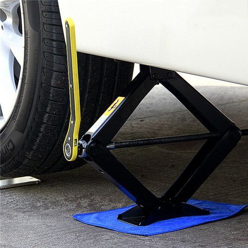 Generic Cric de voiture pliable et Clé à cliquet pour poignée de cric