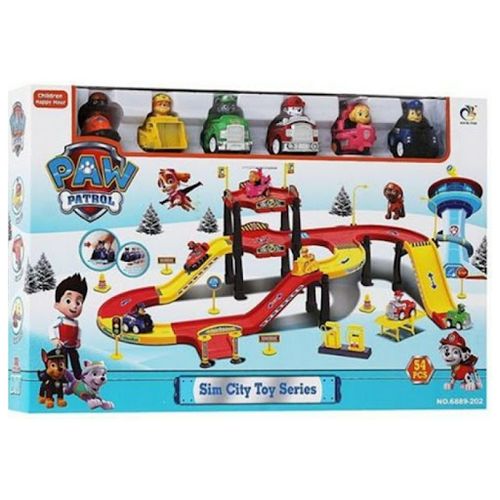 Generic MEGA CIRCUIT PAW PATROL AVEC 6 FIGURINES EN VOITURE à prix pas cher