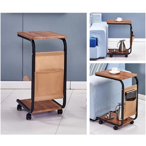 product_image_name-Generic-Table d’Appoint Mobile avec Roulettes – Design Moderne & Rangement Pratique-5
