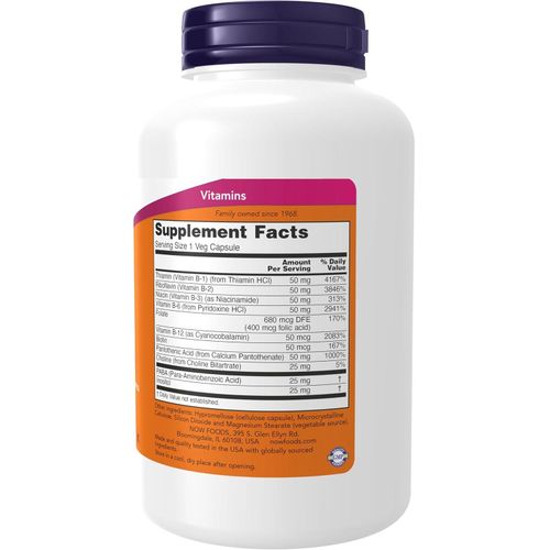 product_image_name-Now Foods-Vitamine B-50, Energy Production Nervous System Health 250 Caps-3
