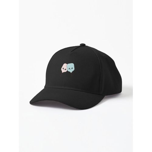 product_image_name-Generic-casquette personnalisée Pagaie de Pickleball Kawaii rose et bleue romantique  casquette noire unique-5