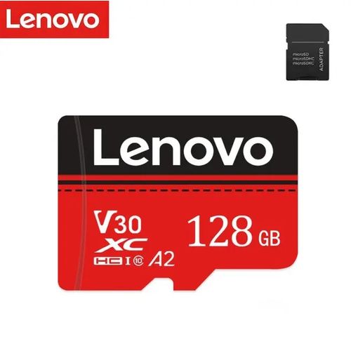 Lenovo Carte mémoire Card micro SD houte vitesse,128 GB,A2/V30/C10