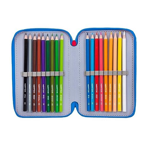 Generic Trousse scolaire pour garçons à 2 Fermetures à éclaire, Pochette à  crayons à prix pas cher