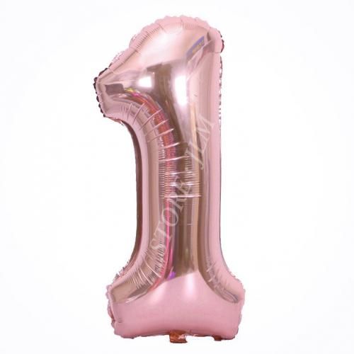 Ballon Chiffre 1 Rose Gold