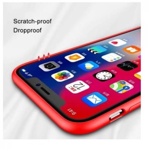 product_image_name-Generic-iphone X حافظة سيليكون لجهاز سليكون وحريري ضد الصدمات (Rouge)-5
