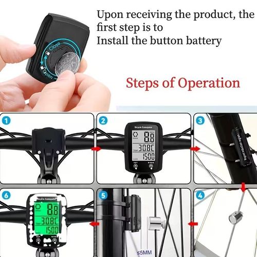 product_image_name-Generic-Ordinateur de vélo avec compteur de vitesse et odomètre LCD, veille/réveil automatique, compatible route/montagne, suivi de vitesse, affichage de température, capteur tactile-3