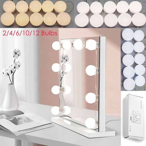 Generic Kit de lumières LED pour miroir, 10 ampoules de miroir de style  hollywoodien à prix pas cher