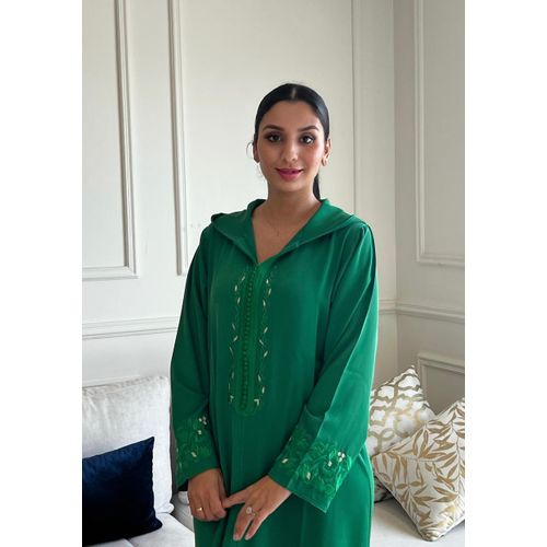 product_image_name-Generic-جلابة خضراء مع التطريز-1