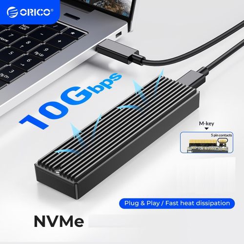 product_image_name-Orico-Boîtier SSD M.2 NVMe 10Gbps USB Adaptateur Externe USB3.2/ USB3.1 Gen2 USB-C Boîtier Disque Dur pour M.2 PCIe NVME M-Key 2230/2242/2260/2280 SSD, avec UASP - M2PV-C3 - Compatible Windows Mac Android-1