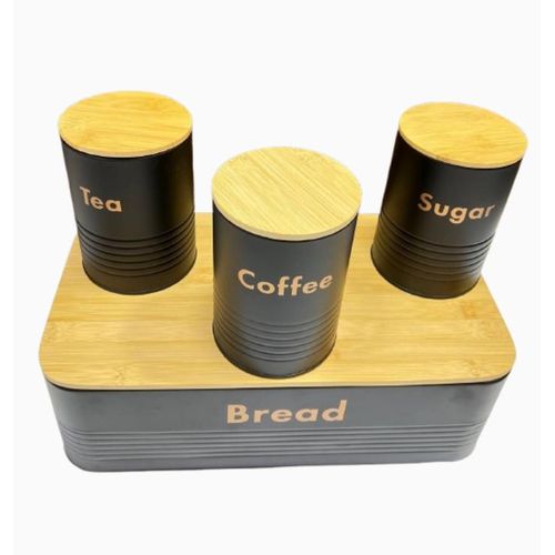 product_image_name-Generic-Set de boîtes de rangement cuisine, conteneurs de stockage des aliments Sucre, thé, café, et pain.-1