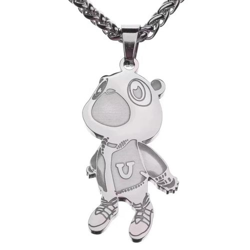 product_image_name-Generic-Kanye West Graduation Bear College Dropout Collier Chain Argent Pour Les Fans de Kanye West-1