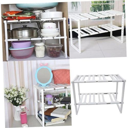 product_image_name-Generic-Étagère d'aménagement sous l'évier - MARQUE - Extensible 50-70cm - Métal et plastique - Organisateur de cuisine-3