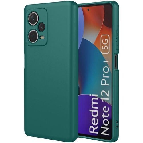 product_image_name-Case-غطاء سيليكون لهاتف Xiaomi Redmi Note 12 Pro Plus 5G باللون الأخضر - حماية أنيقة وسهولة في الاستخدام-1