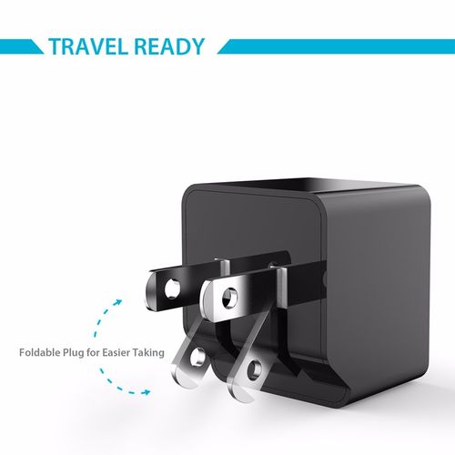 Crdc Chargeur + Adaptateur Secteur USB ULTRA COMPACT 2 Ports USB Universel pour iPhone ,Samsung...