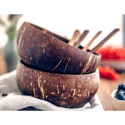 product_image_name-Generic-2 Bols en Noix de Coco Naturelle – Lot Écologiques Réutilisables pour Salades, Yaourts, Fruits & Petit-Déjeuner-7