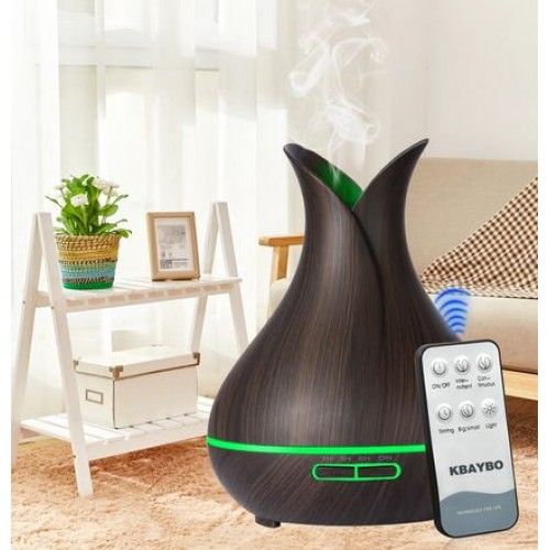 Diffuseur d'Huiles Essentielles 400ML, Humidificateur 7 Couleurs LED, Diffuseur  Parfum Maison Minuterie et Arrêt Automatique