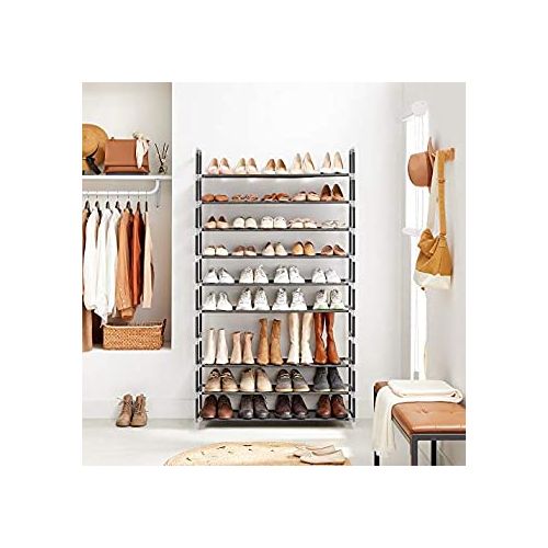 Generic Étagères à Chaussures 10 Couches,Armoire à Chaussures 50 Paires,  60x30x160cm à prix pas cher