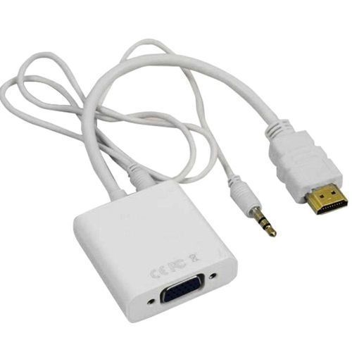 Adaptateur HDMI vers VGA avec prise audio Jack 3,5 mm