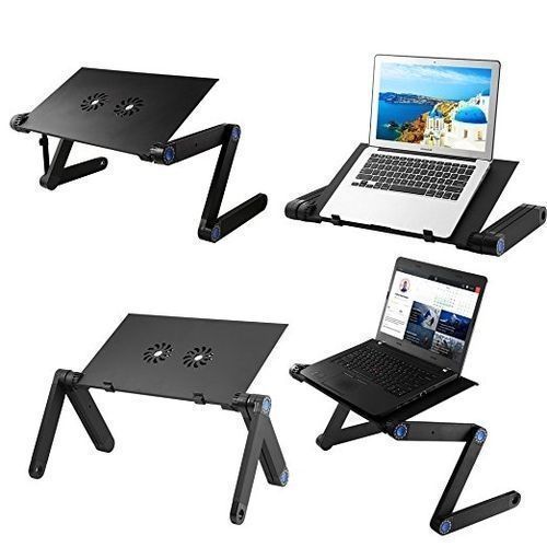 Generic Table Laptop Ajustable T8 Avec Ventilation Refroidissement 360° + support souris à prix pas cher