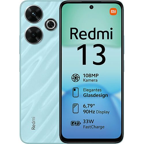 Redmi 13 – 6.79" – 8 Go RAM – 256 Go ROM – Helio G91 Ultra – 5030 mAh – 33W – 108 MP – Bleu