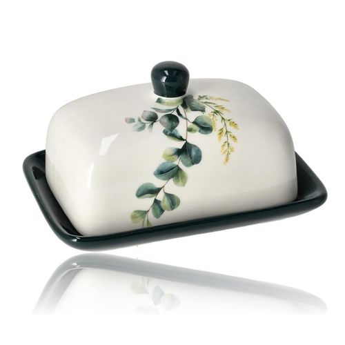Generic طبق زبدة صغير من البورسلين - image 2