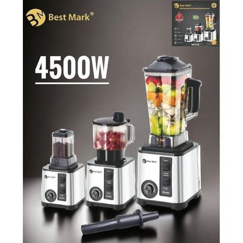 product_image_name-Generic-Best Mark robot mixeur Blender 3 In 1 Puissant 4500 W, Bol incassable de 2.5L & Mandolin lame INOX, hachoir et moulin des épices-1