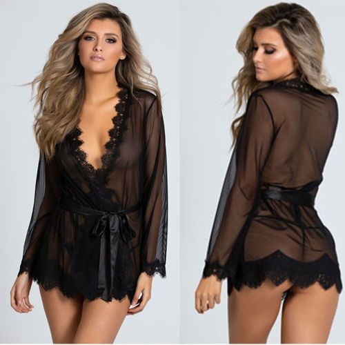 Generic Sexy Chemise de Nuit Femmes Transparent noir Robe erotique Taille standard a prix pas cher Jumia Maroc