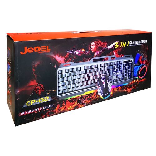 Jedel Gaming clavier souris casque 3 in 1 Gaming Combo gamer à prix pas cher