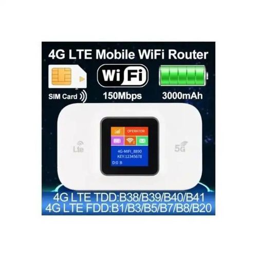 product_image_name-Modem M-Retour WiFi 4G/5G Lte, 300Mbps, sans fil, portable, 3000mAh-2
