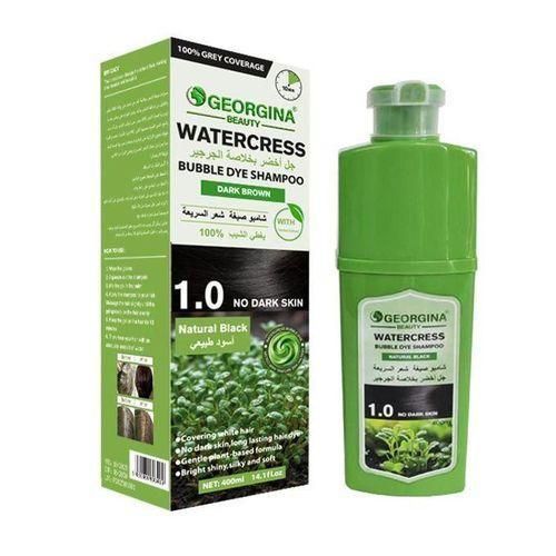 product_image_name-Georgina Beauty-Shampoing Colorant Noir Nature – Couvre les Cheveux Blancs en 5 Minutes – 400ML-2