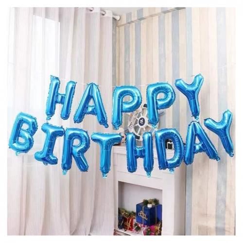 Generic Ballon Happy Birthday Bleu Pour décoration Anniversaire à prix pas  cher