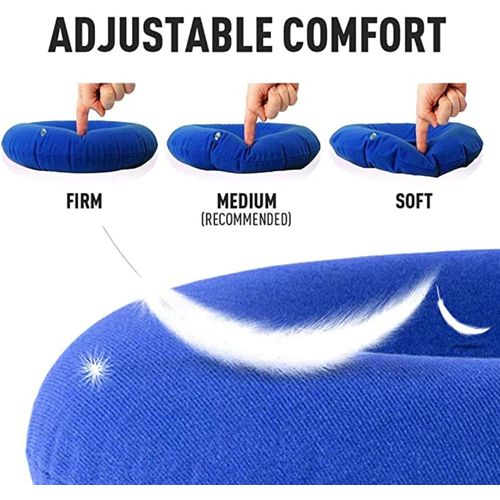 Generic Coussin gonflable en forme de beignet, coussin coussin d'hémorroïde  avec pompe à prix pas cher