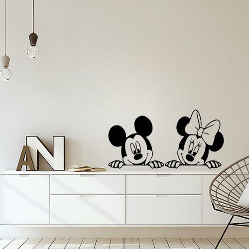 Generic Sticker Mickey, Minnie Mouse 30x60 cm à prix pas cher