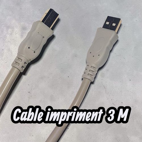 product_image_name-Generic-Câble d'imprimante USB 2.0 A mâle vers B mâle, 3m.-1