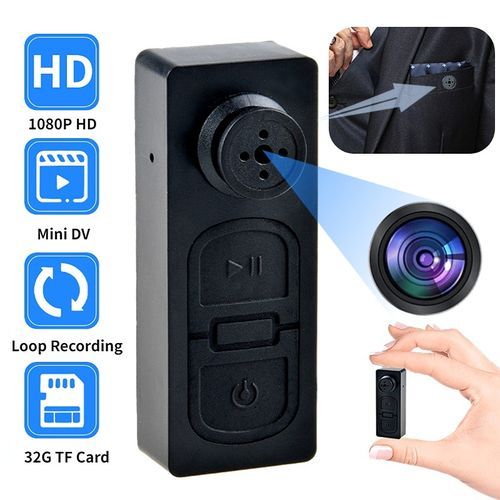 Mini appareil photo espion noir webcam espion surveillance mini