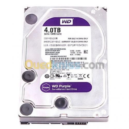 Disque Dur Western Digital Purple - 4TO