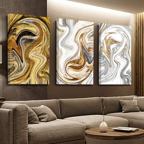 Generic Moderne Tableau décoratif Abstraites Dorées