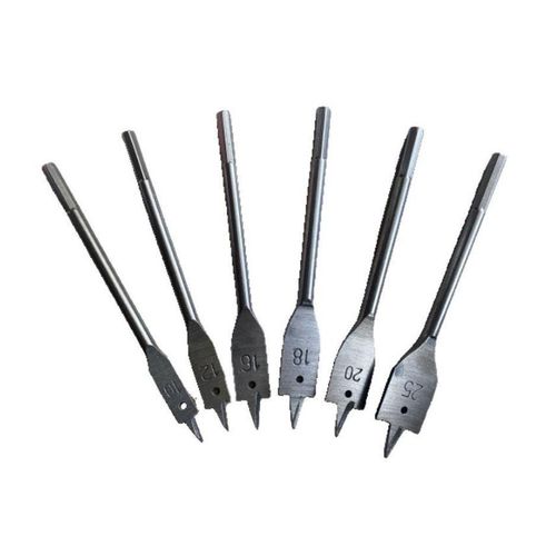 product_image_name-Ingco-Lot de 6 Forets plats en acier 10-25mm pour travail du bois, Jeu de forets aléseur, Forets à lame pour perceuse-5