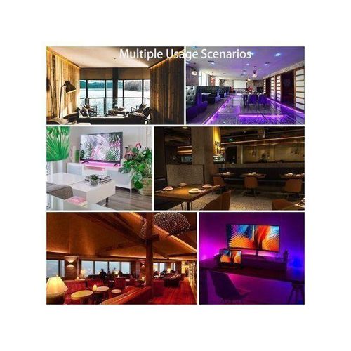 product_image_name-Generic-Led Strip Ruban LED Etanche 5M RGB Multicolor AVEC Télécommande sans fil-3