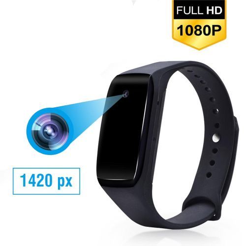 Bracelet connecté caméra espion FHD Suivi Sportif & Rappels