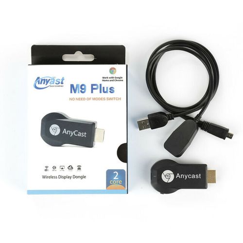 M9 PLUS WiFi HDMI Display Chromecast Miracast DLNA Airplay TV Dongle Latest Model Work with Google Home &amp; (Black) DJLMALL