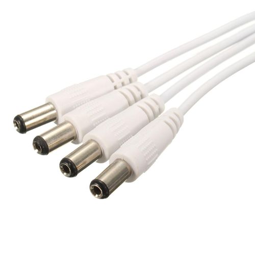 Universal DC 1 to 4 Power Splitter Cable 5.5x2.1mm For CCTV Security Surveillance System