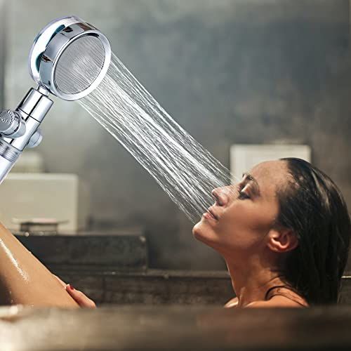 Generic pommeau de douche à économie d'eau réglable, turbocompressé double  face, Louvain, 3 modes, 360 à prix pas cher