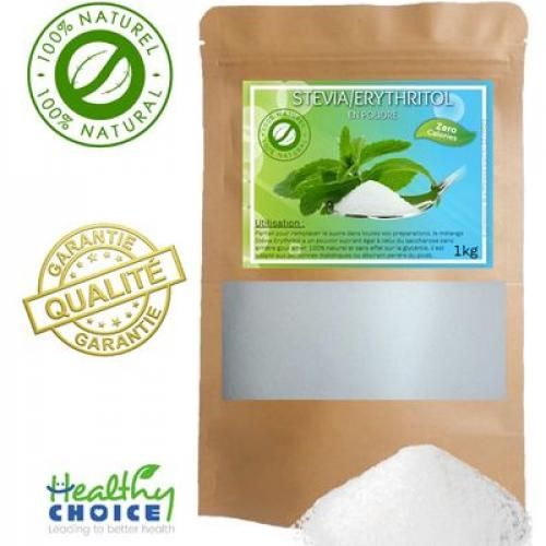 Sucre erythritol/stévia en poudre 200G- Merci Fit