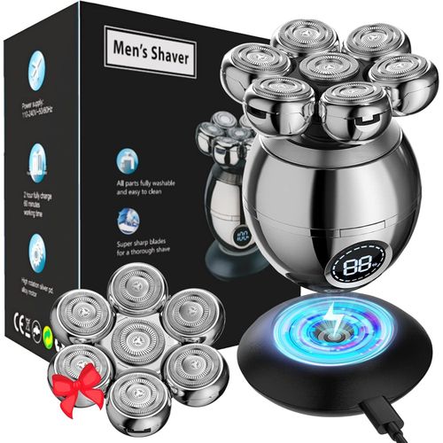 product_image_name-Generic-ماكينة حلاقة رأس للرجال مع رأسان دواران، مقاومة للماء، قاعدة شحن لاسلكية وميزات حديثة.-1