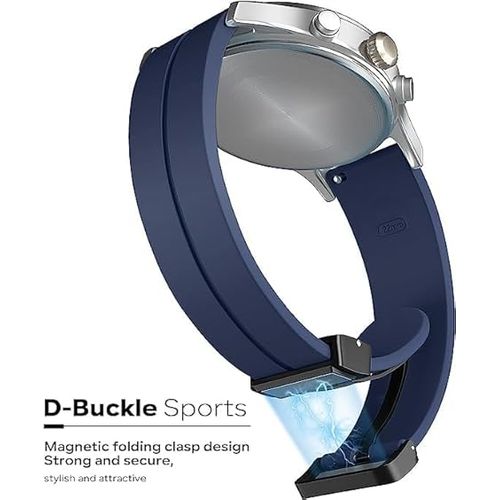 product_image_name-Generic-bracelet de rechange en silicone 22mm pour huawei watch gt 2e montre magnétique à dégagement ultra rapide tailles pro band stap samsung galaxy 46mm gear s3 classic 3 45mm noir gt3 2 gt2 universel universelle 22 mm 42mm actif classique honor magique magic-3