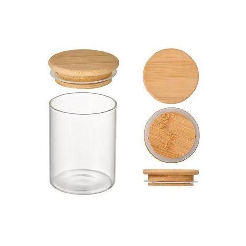 product_image_name-Generic-Bocal en verre avec couvercle en bois hermétique-4
