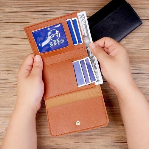 product_image_name-Generic-محفظة قصيرة من الجلد الصناعي وحامل بطاقات حديث-2